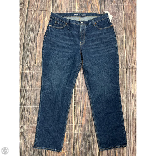 Jeans Straight By Old Navy In Blue Denim, Size: 14