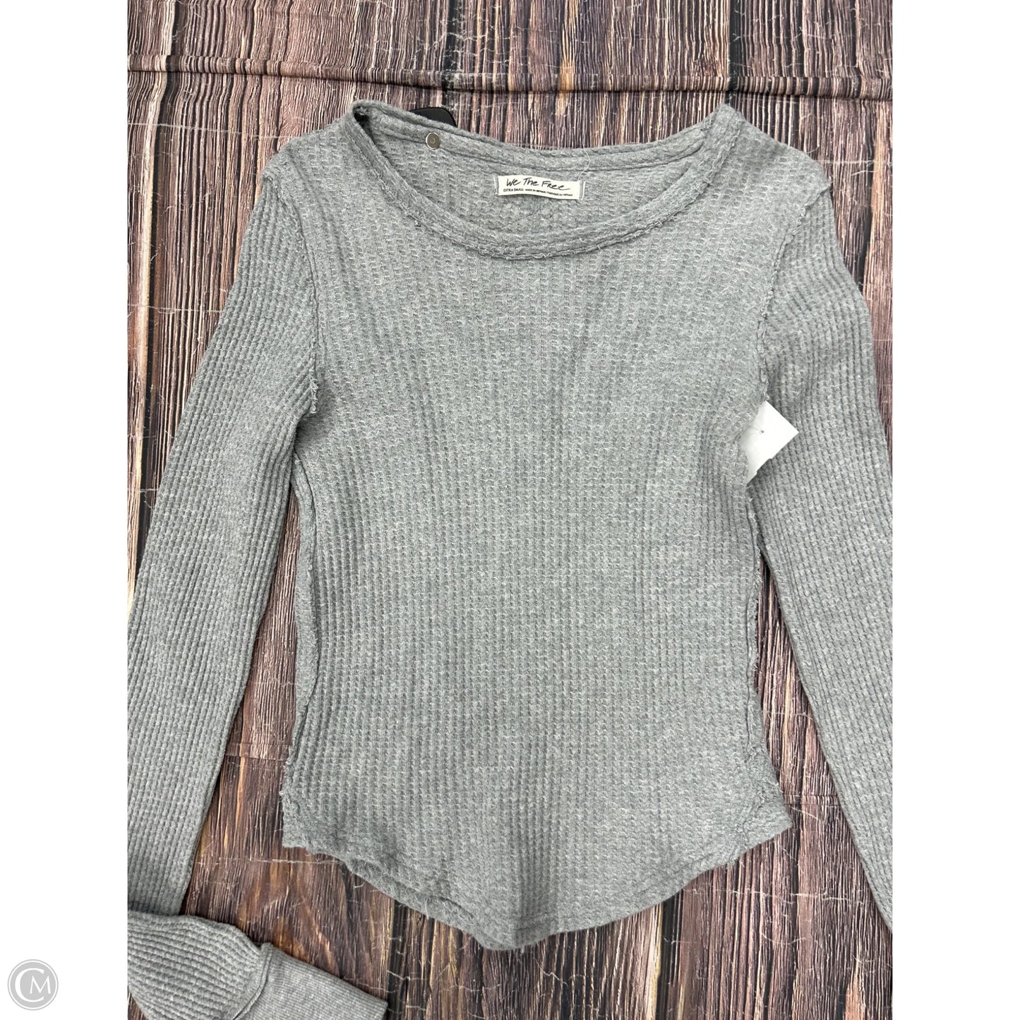Top Long Sleeve By We The Free In Grey, Size: Xs