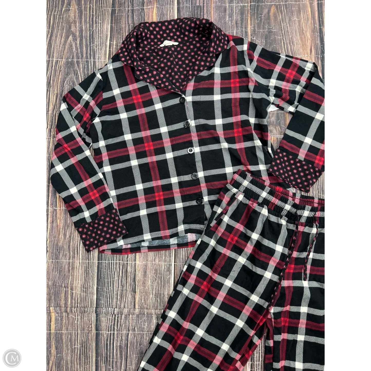 Pajamas 2pc By Vera Bradley In Plaid Pattern, Size: M