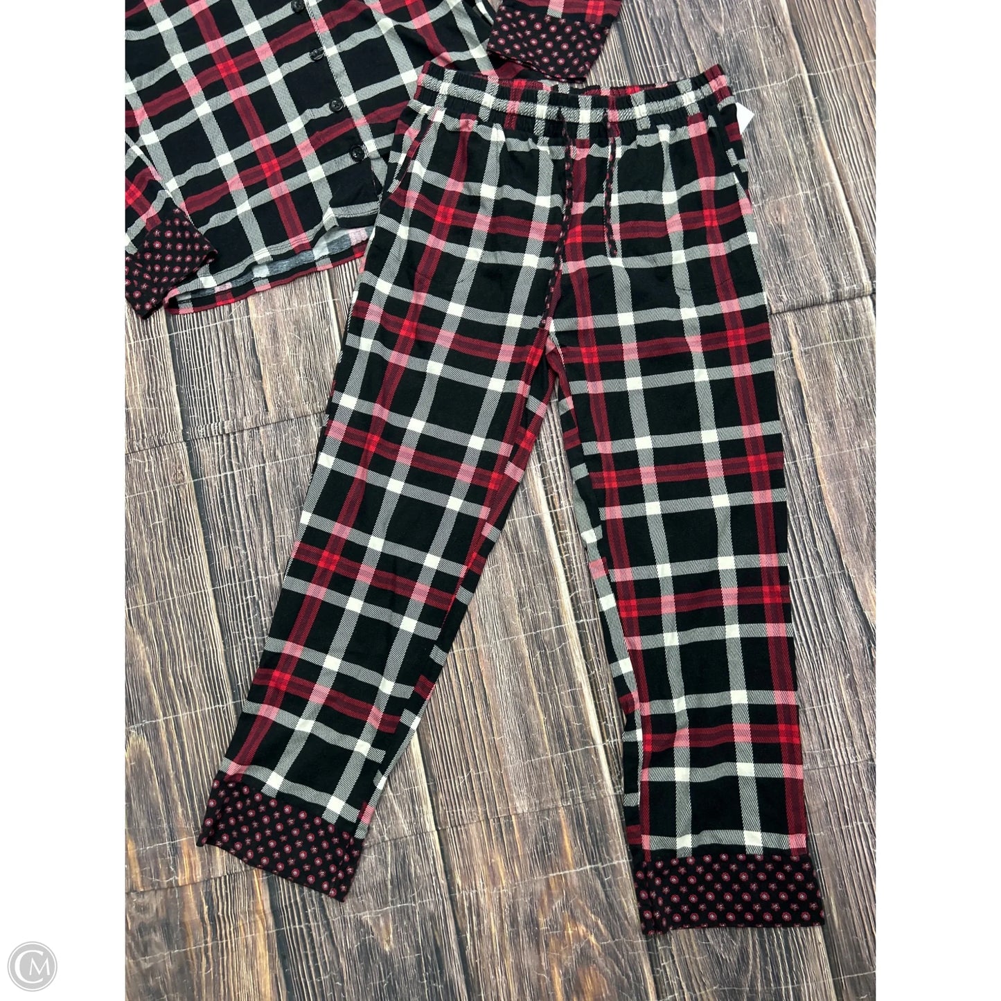 Pajamas 2pc By Vera Bradley In Plaid Pattern, Size: M