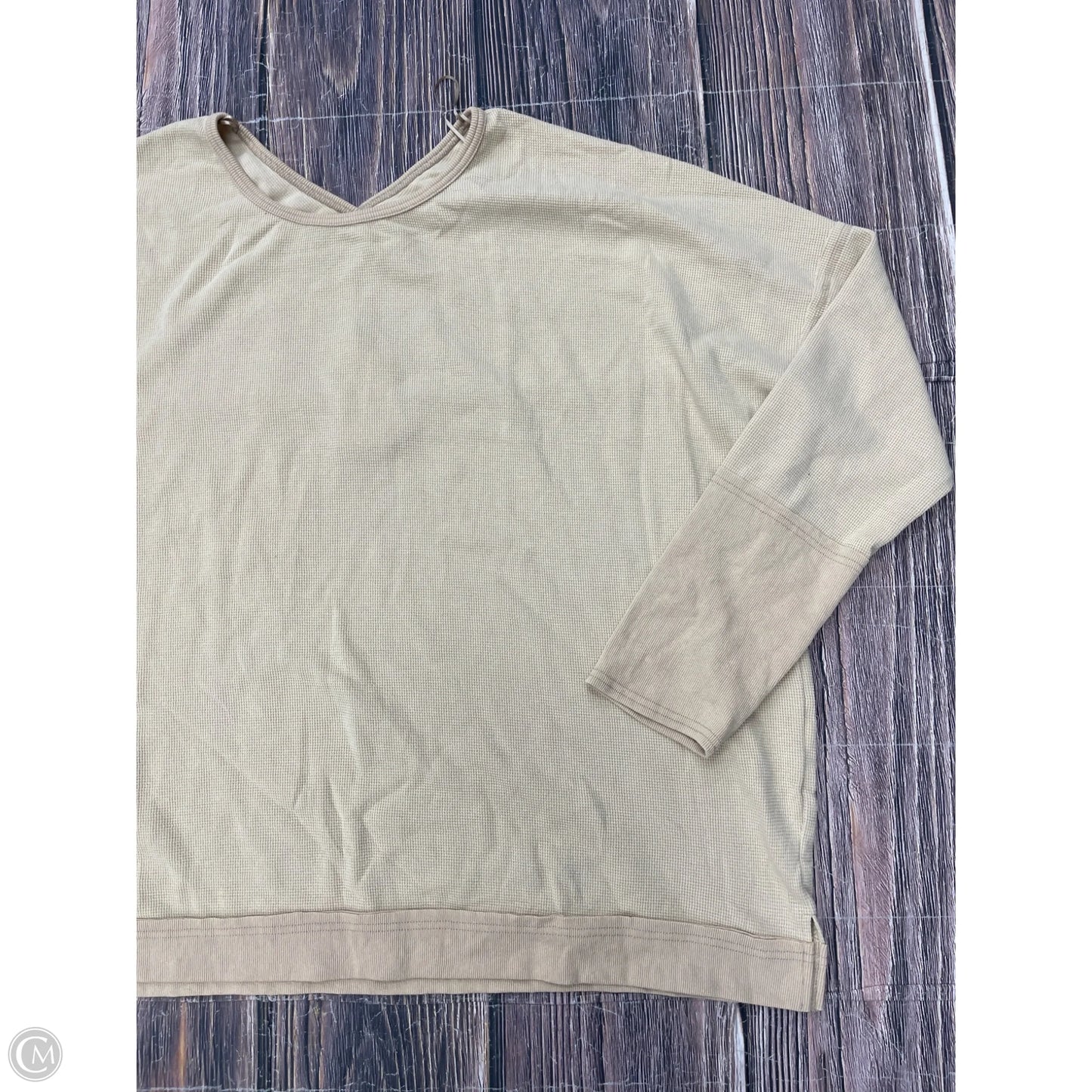 Top Long Sleeve By Heyson In Tan, Size: 2x
