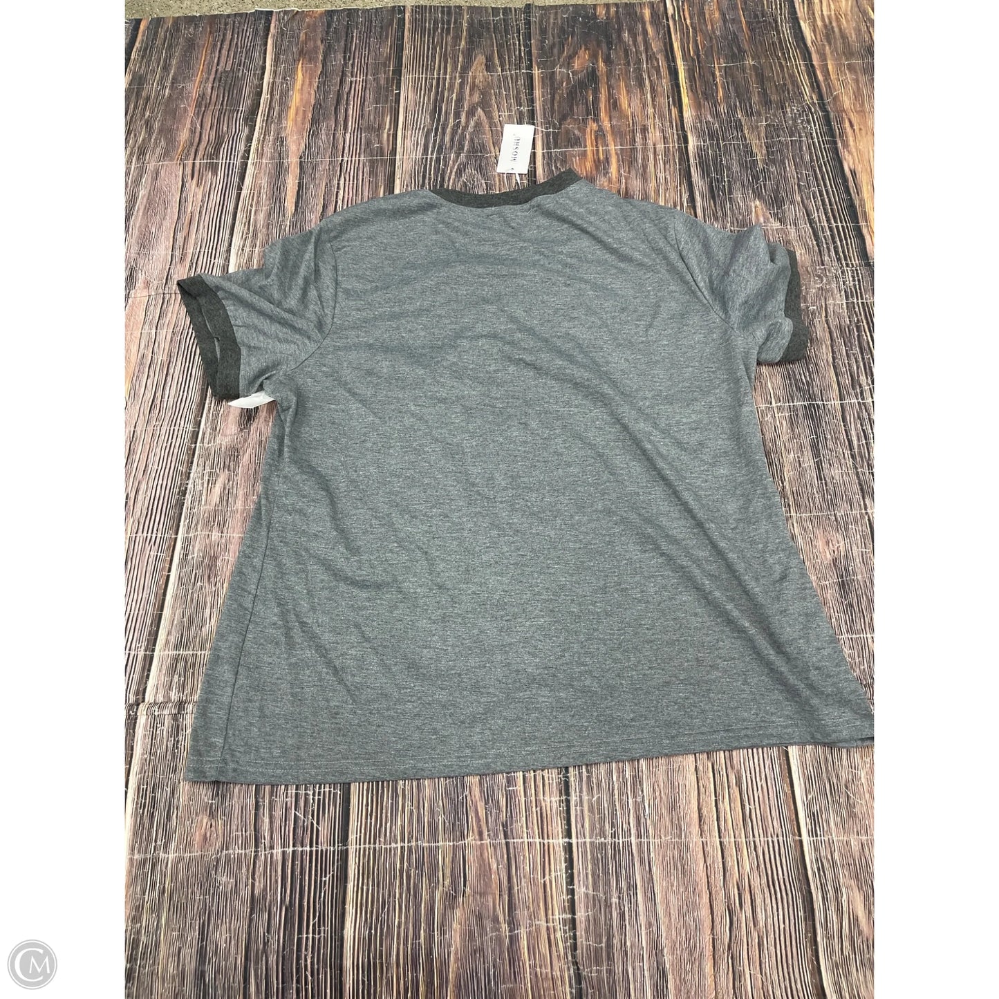 Top Short Sleeve Basic By Clothes Mentor In Grey, Size: Xl