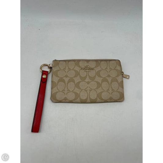Wristlet Designer By Coach, Size: Medium