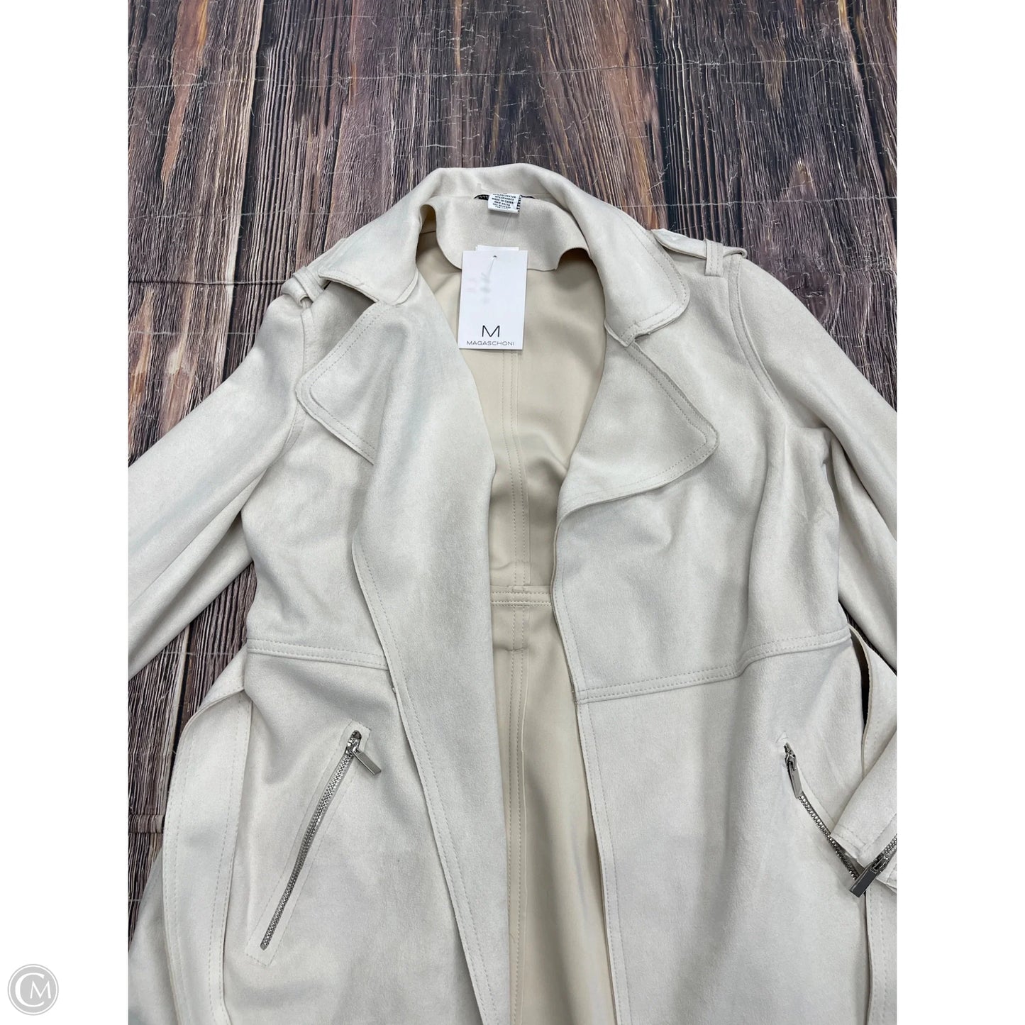 Jacket Other By Magaschoni In Cream, Size: M
