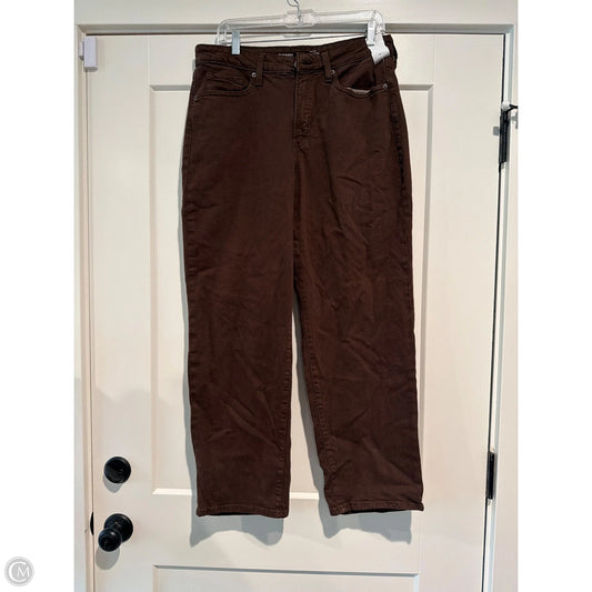 Jeans Straight By Old Navy In Brown Denim, Size: 12