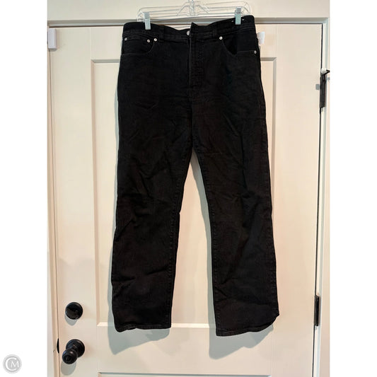 Jeans Straight By Madewell In Black Denim, Size: 10