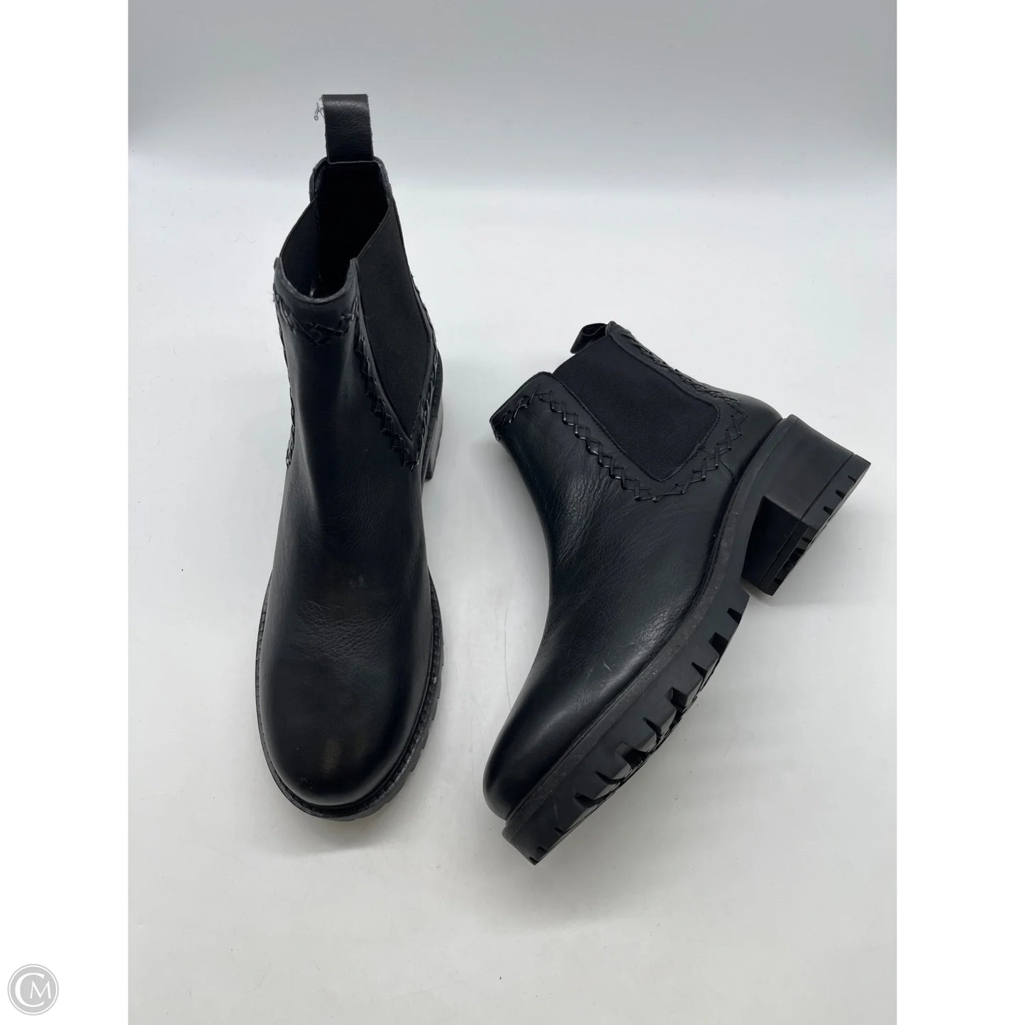 Boots Ankle Flats By Clothes Mentor In Black, Size: 11