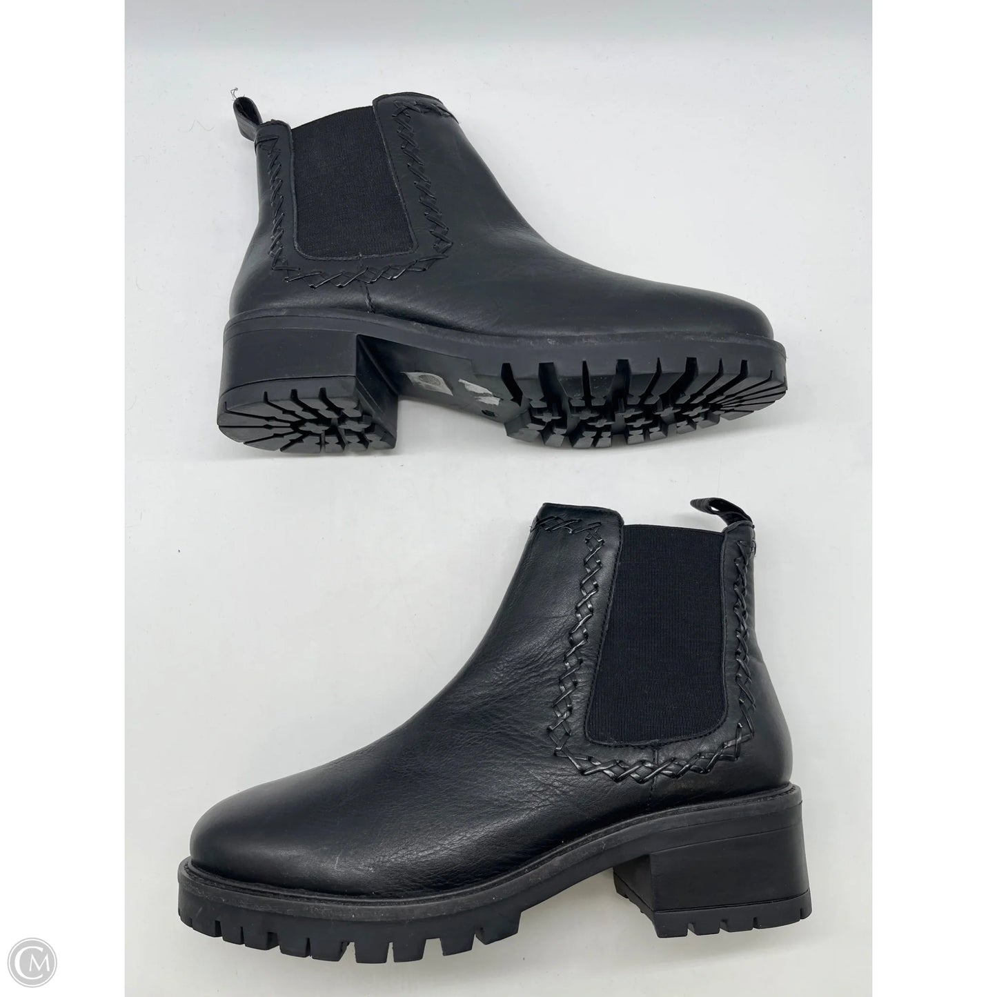 Boots Ankle Flats By Clothes Mentor In Black, Size: 11