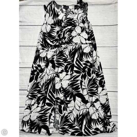 Dress Casual Maxi By Connected Apparel In Black & White, Size: 22