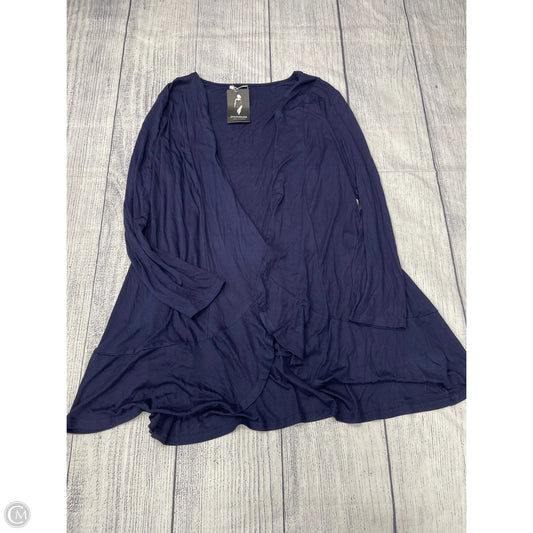 Cardigan By Clothes Mentor In Blue, Size: 2x
