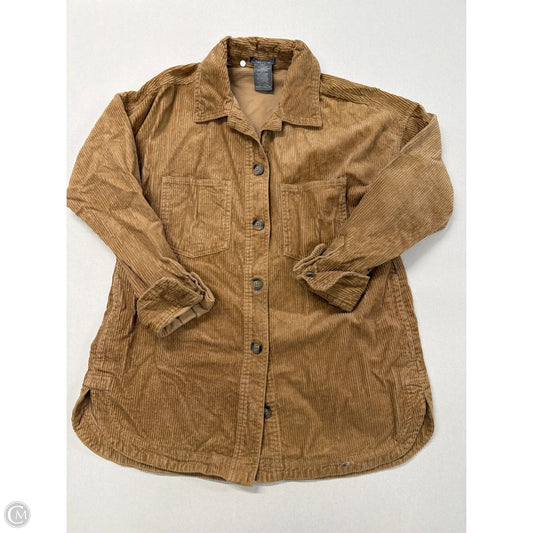 Top Long Sleeve By Matty M In Tan, Size: S