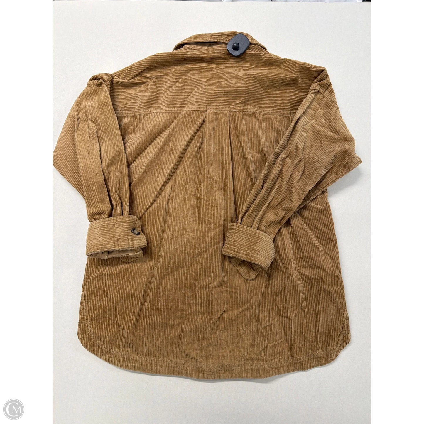 Top Long Sleeve By Matty M In Tan, Size: S