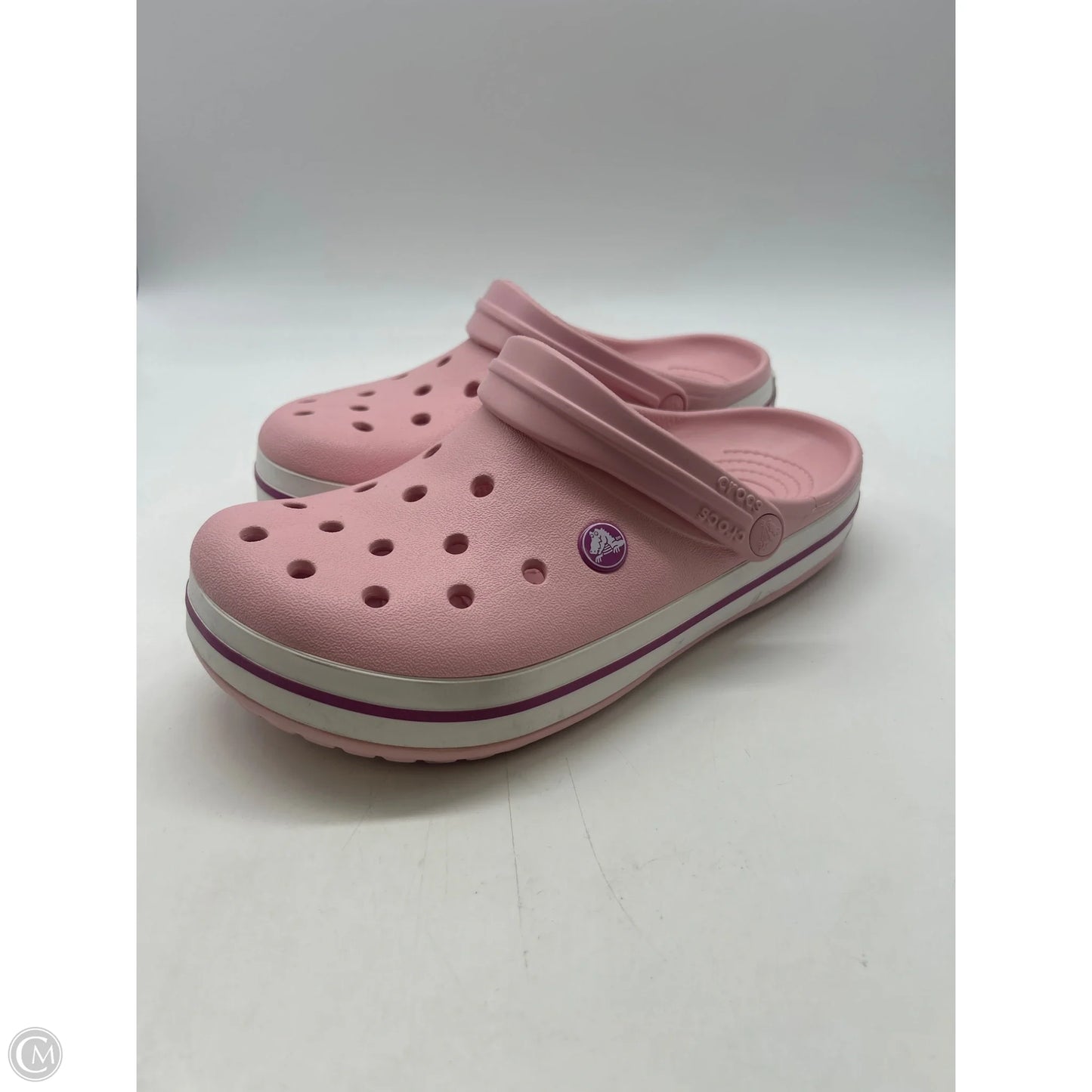 Shoes Flats By Crocs In Pink, Size: 8