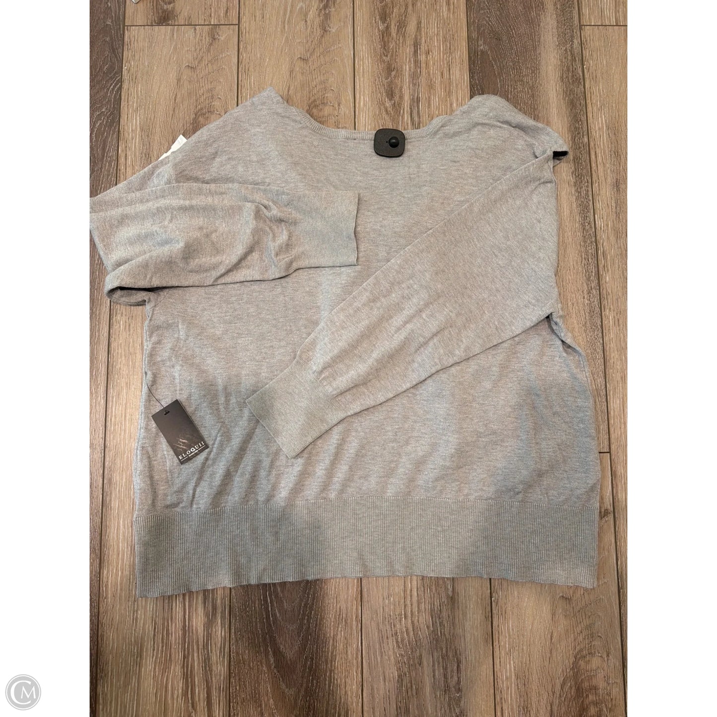 Sweater By Eloquii In Grey, Size: 2x