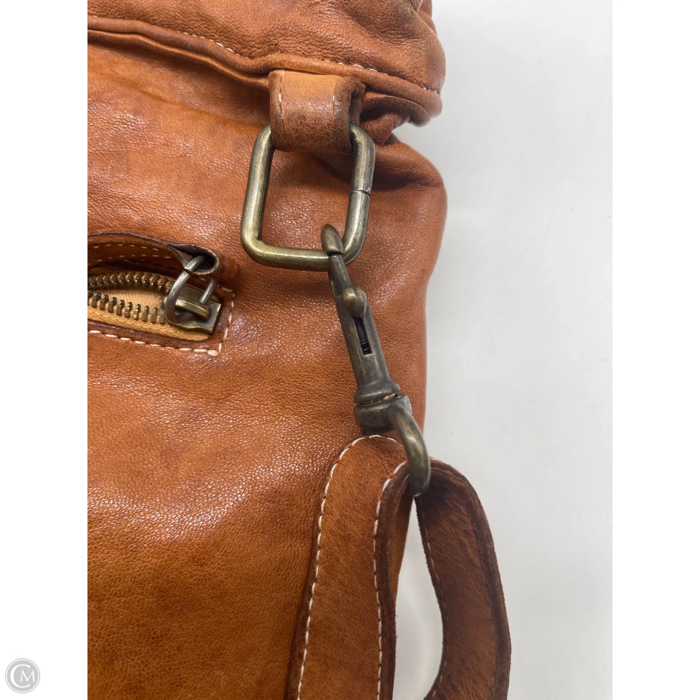 Crossbody Leather By Clothes Mentor, Size: Large