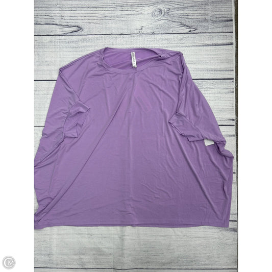 Top Short Sleeve By Dear Scarlett In Purple, Size: 2x