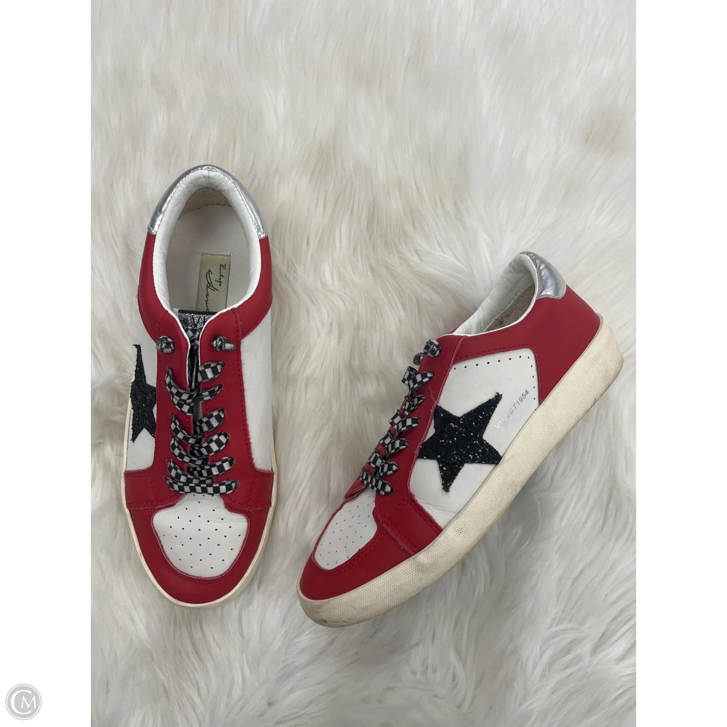 Shoes Sneakers By Vintage Havana In Red & White, Size: 9