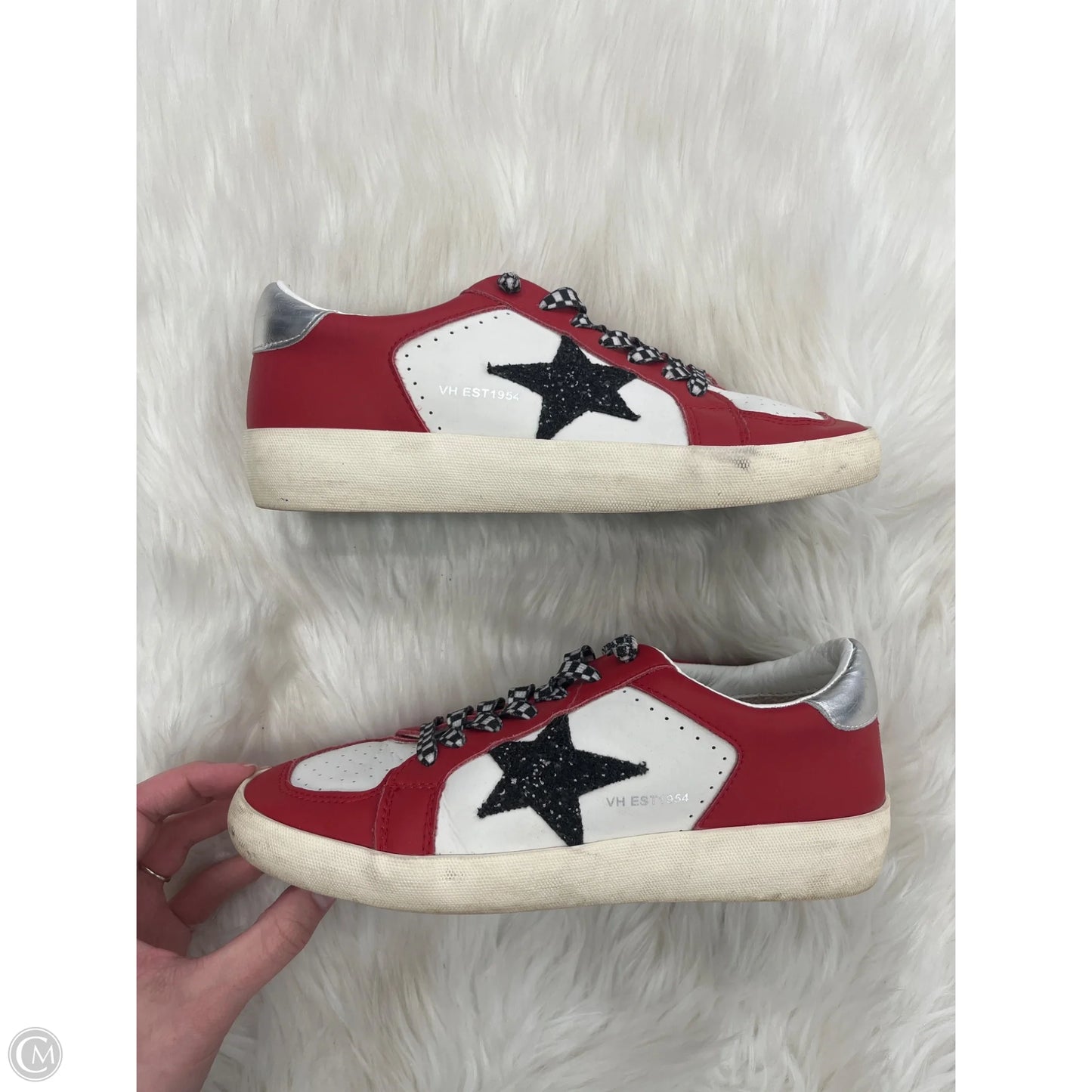 Shoes Sneakers By Vintage Havana In Red & White, Size: 9