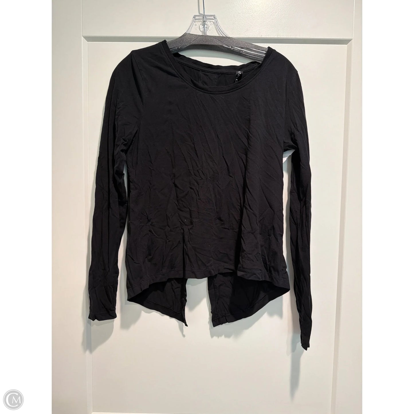 Athletic Top Long Sleeve Crewneck By Athleta In Black, Size: S