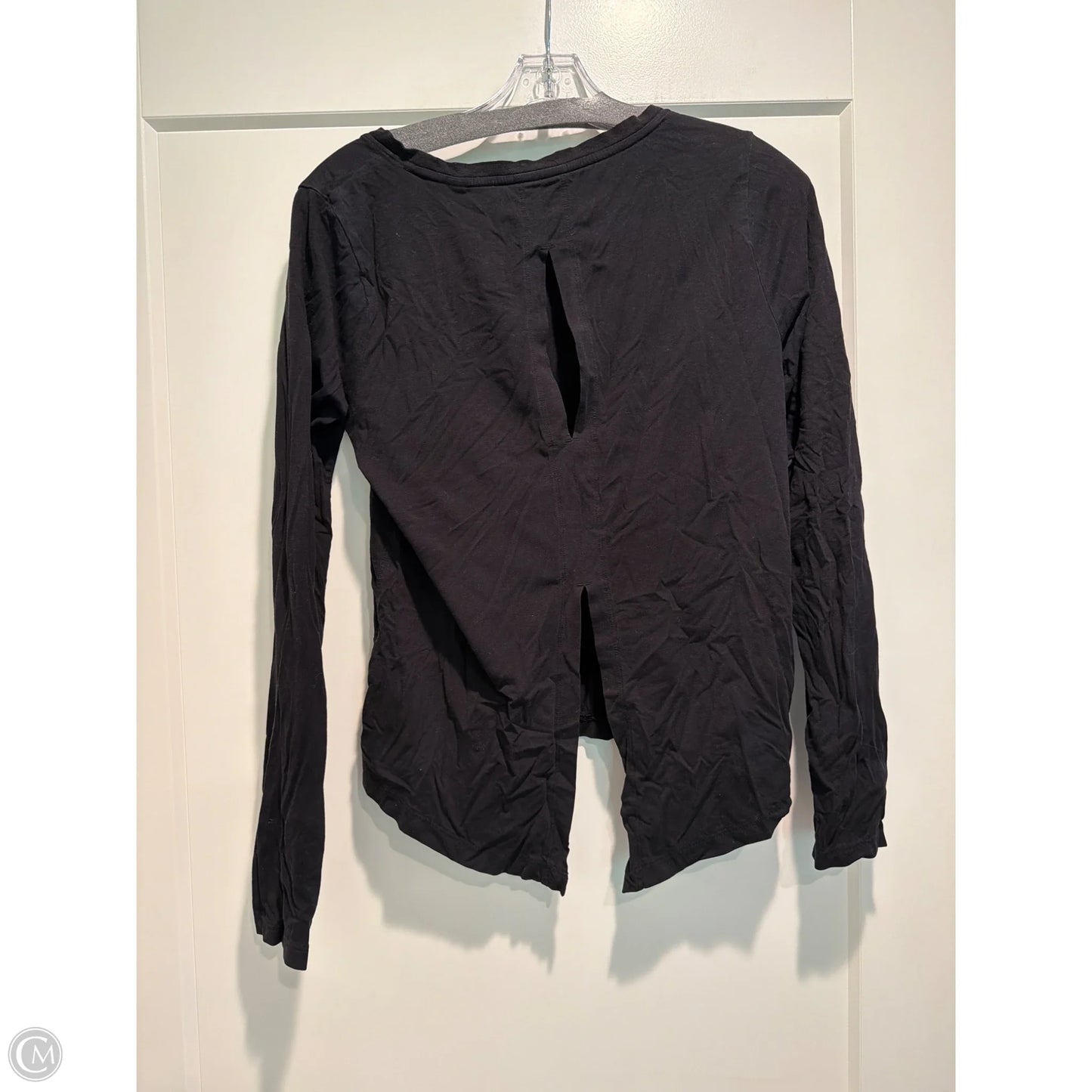 Athletic Top Long Sleeve Crewneck By Athleta In Black, Size: S