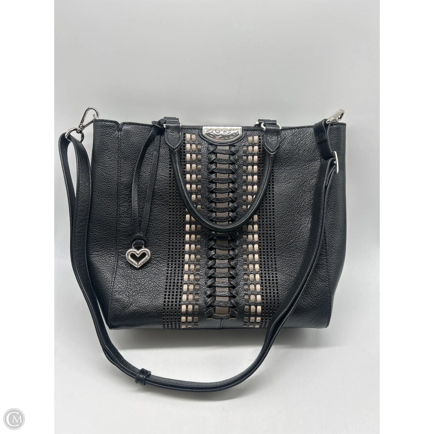 Handbag Leather By Brighton, Size: Medium