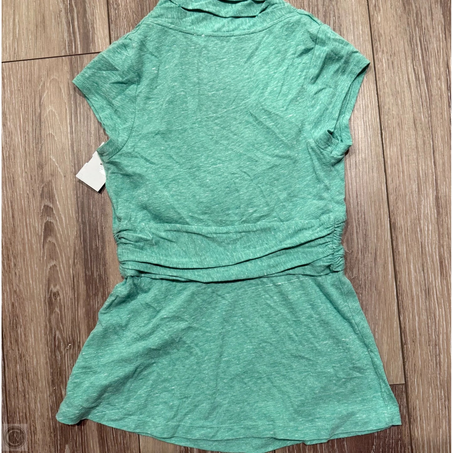 Top Short Sleeve By Anthropologie In Green, Size: Xs