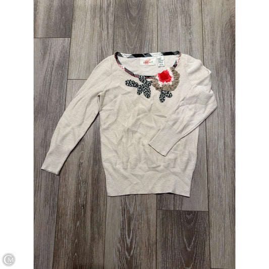 Sweater By Anthropologie In Tan, Size: Xs