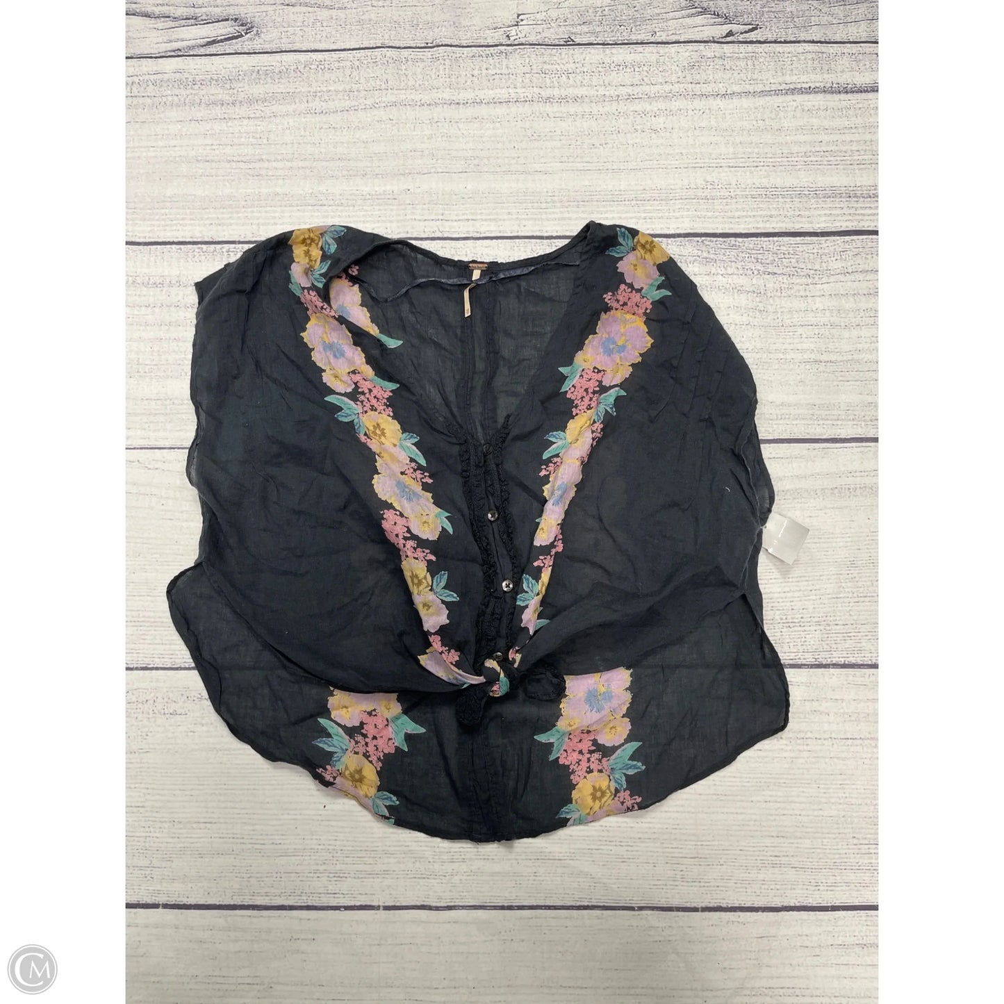 Top Short Sleeve By Free People In Blue, Size: Xs