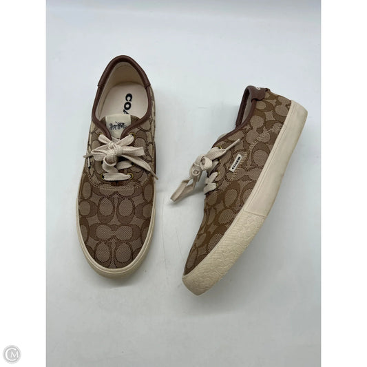Shoes Designer By Coach In Brown, Size: 8.5