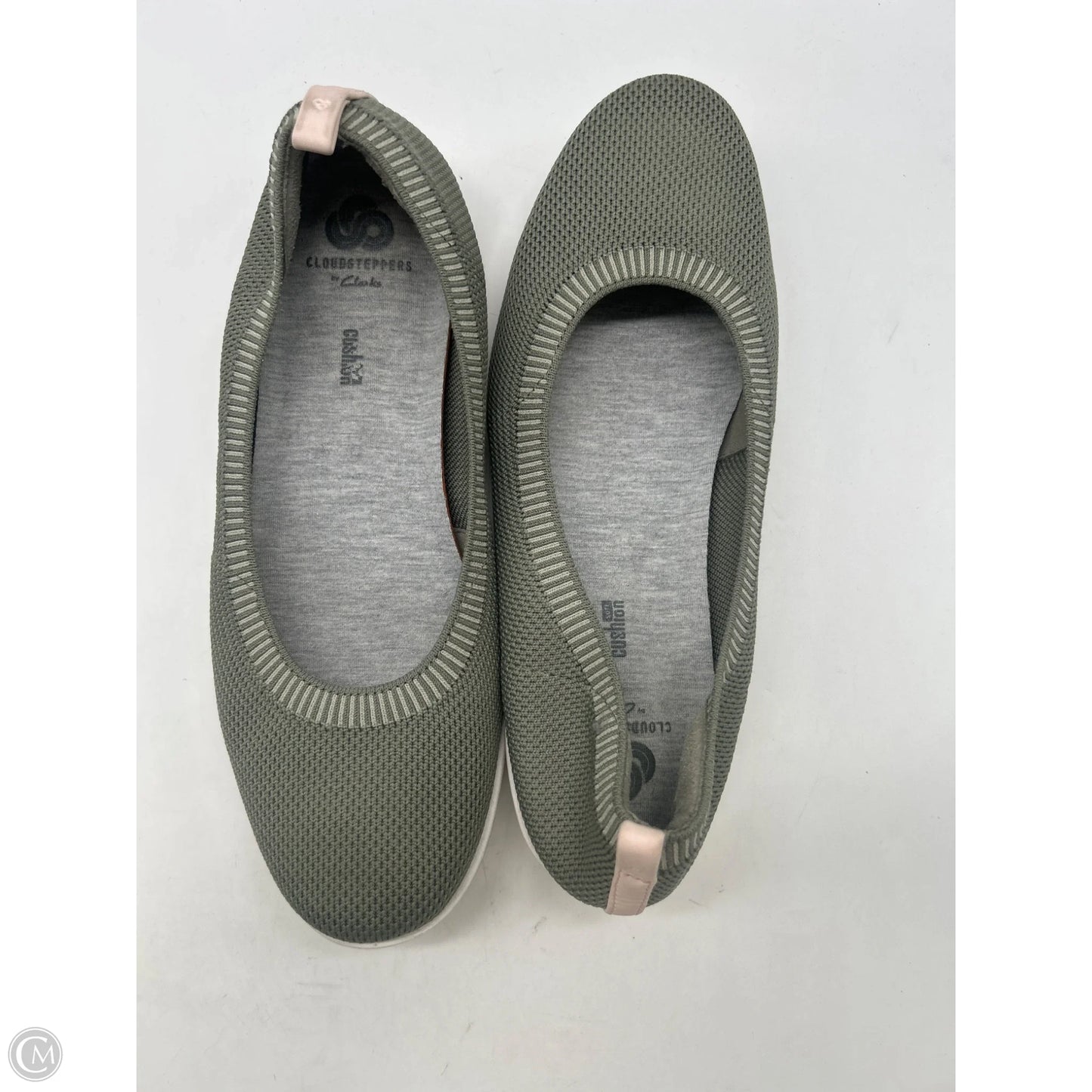 Shoes Flats By Clarks In Green, Size: 8.5