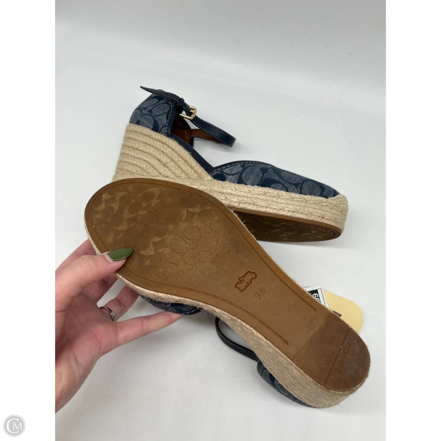 Shoes Designer By Coach In Blue, Size: 9.5