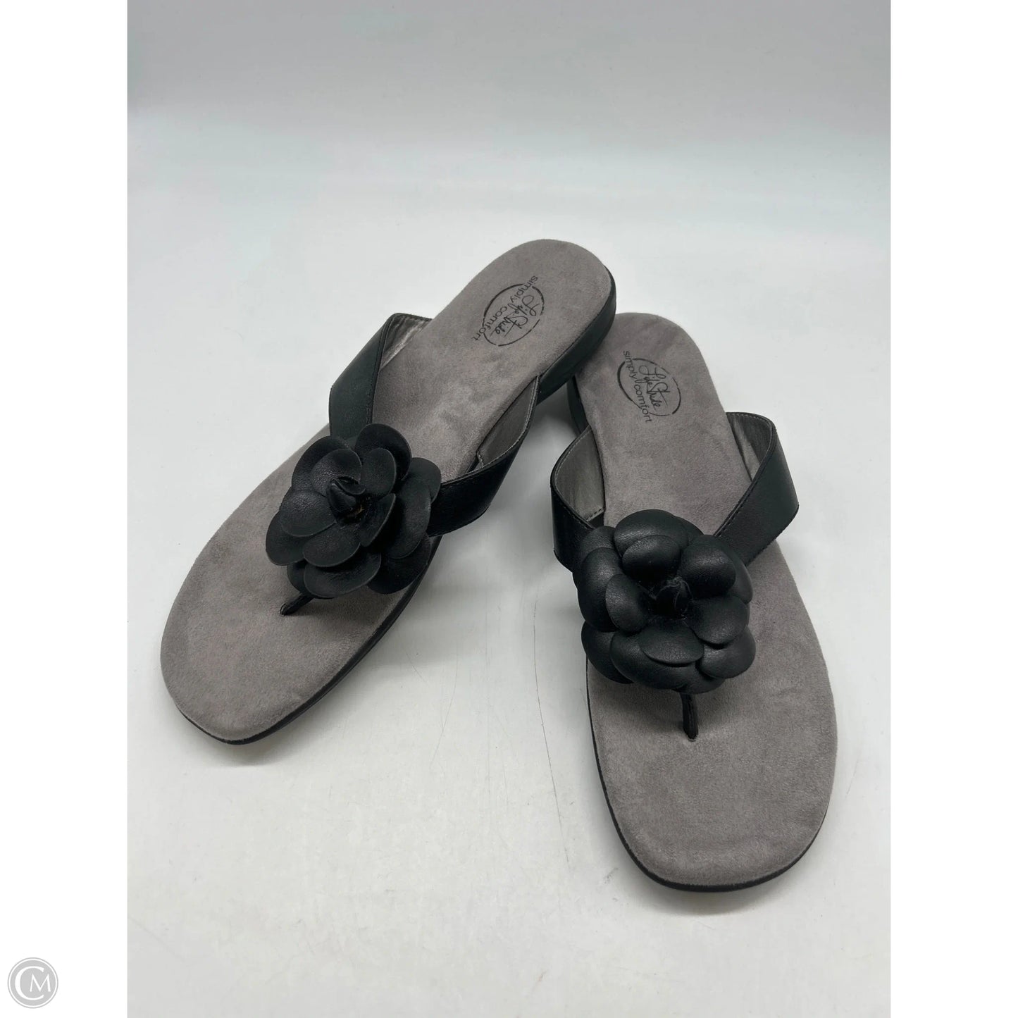 Sandals Flip Flops By Life Stride In Black, Size: 11
