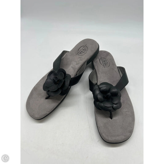 Sandals Flip Flops By Life Stride In Black, Size: 11