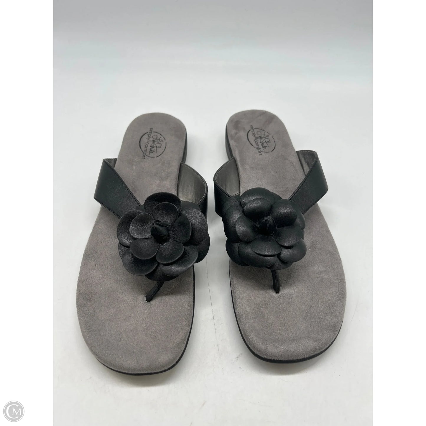 Sandals Flip Flops By Life Stride In Black, Size: 11