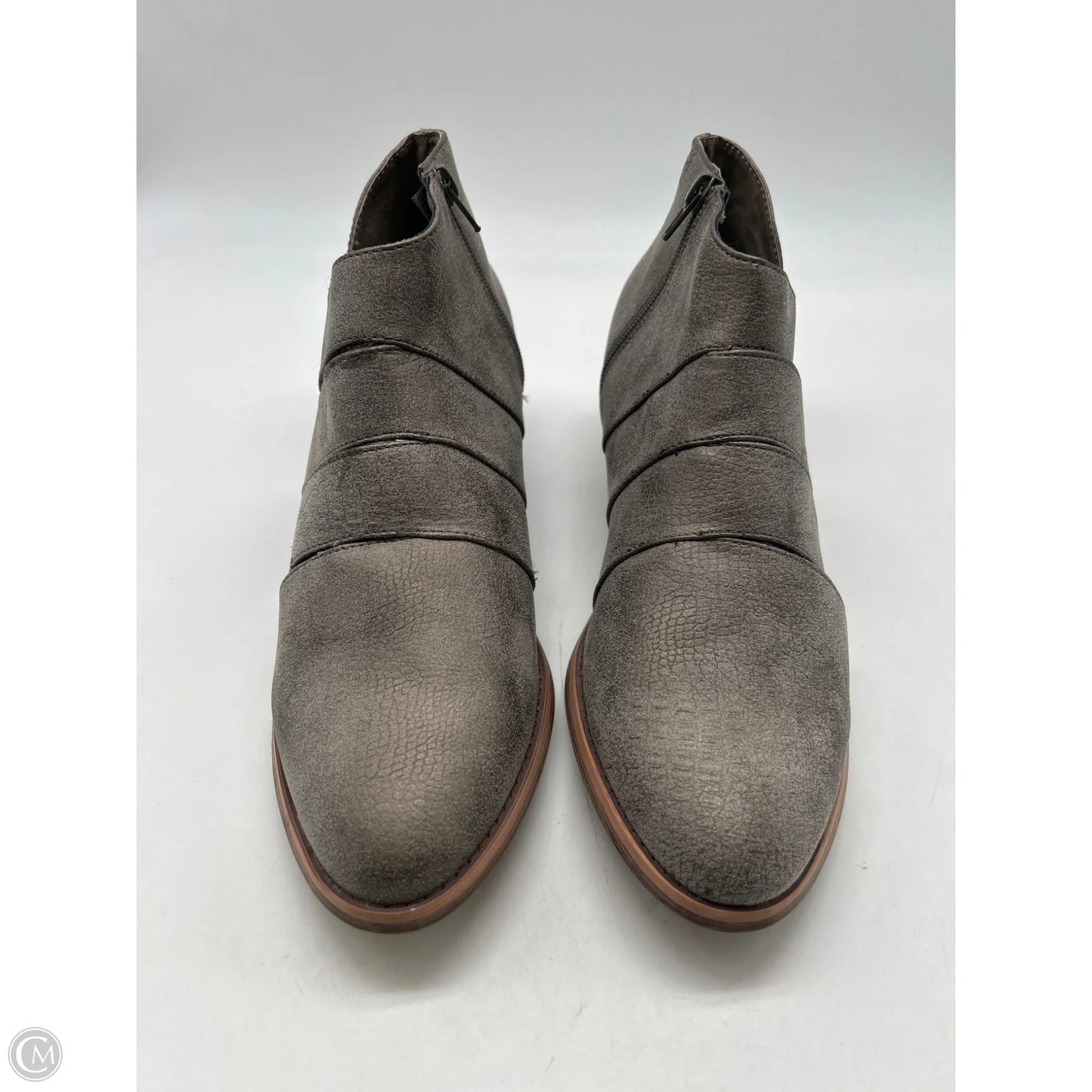 Shoes Heels Block By Very G In Grey, Size: 11
