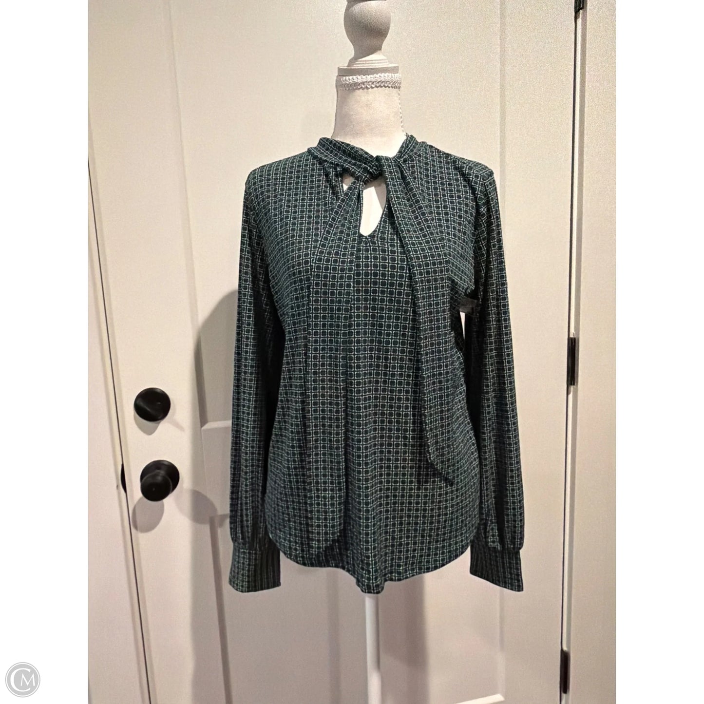 Top Long Sleeve By Adrianna Papell In Green, Size: M