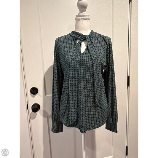 Top Long Sleeve By Adrianna Papell In Green, Size: M