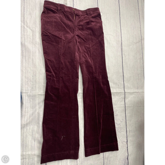 Pants Corduroy By Talbots In Maroon, Size: 10