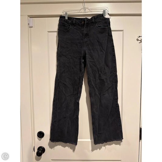 Jeans Wide Leg By Hollister In Black Denim, Size: 10