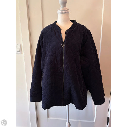 Jacket Puffer & Quilted By Cj Banks In Blue, Size: 3x