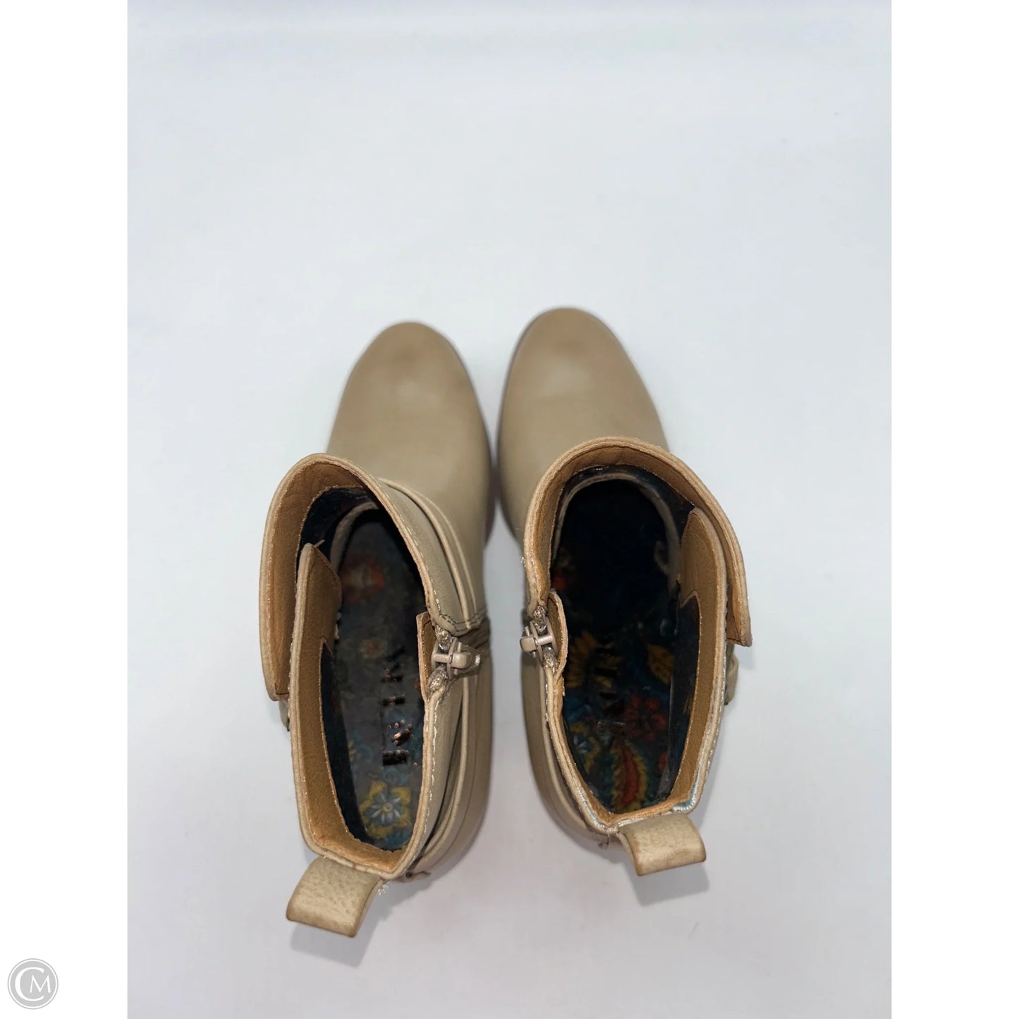 Boots Ankle Heels By Korks In Tan, Size: 6.5