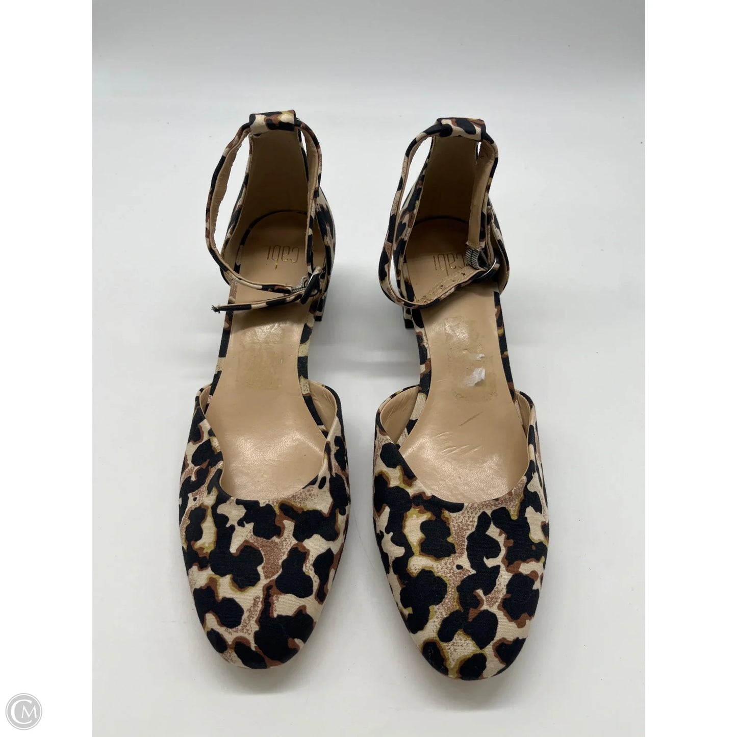 Shoes Heels Block By Cabi In Animal Print, Size: 9
