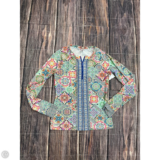 Athletic Top Long Sleeve Collar By Nanette Lepore In Multi-colored, Size: S