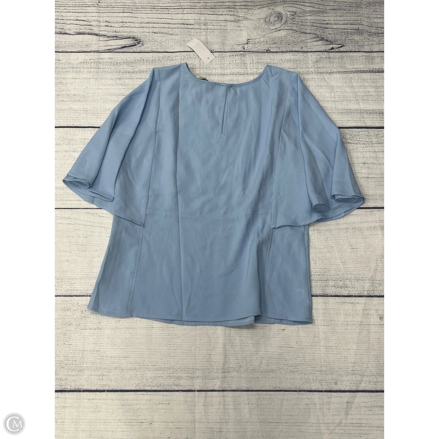 Top Short Sleeve By Loft In Blue, Size: 10