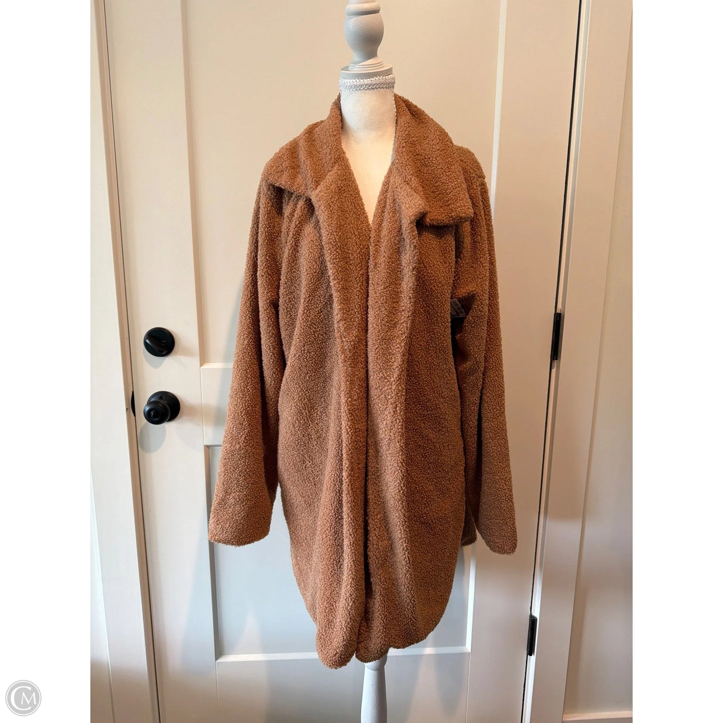 Coat Faux Fur & Sherpa By Clothes Mentor In Tan, Size: Xl