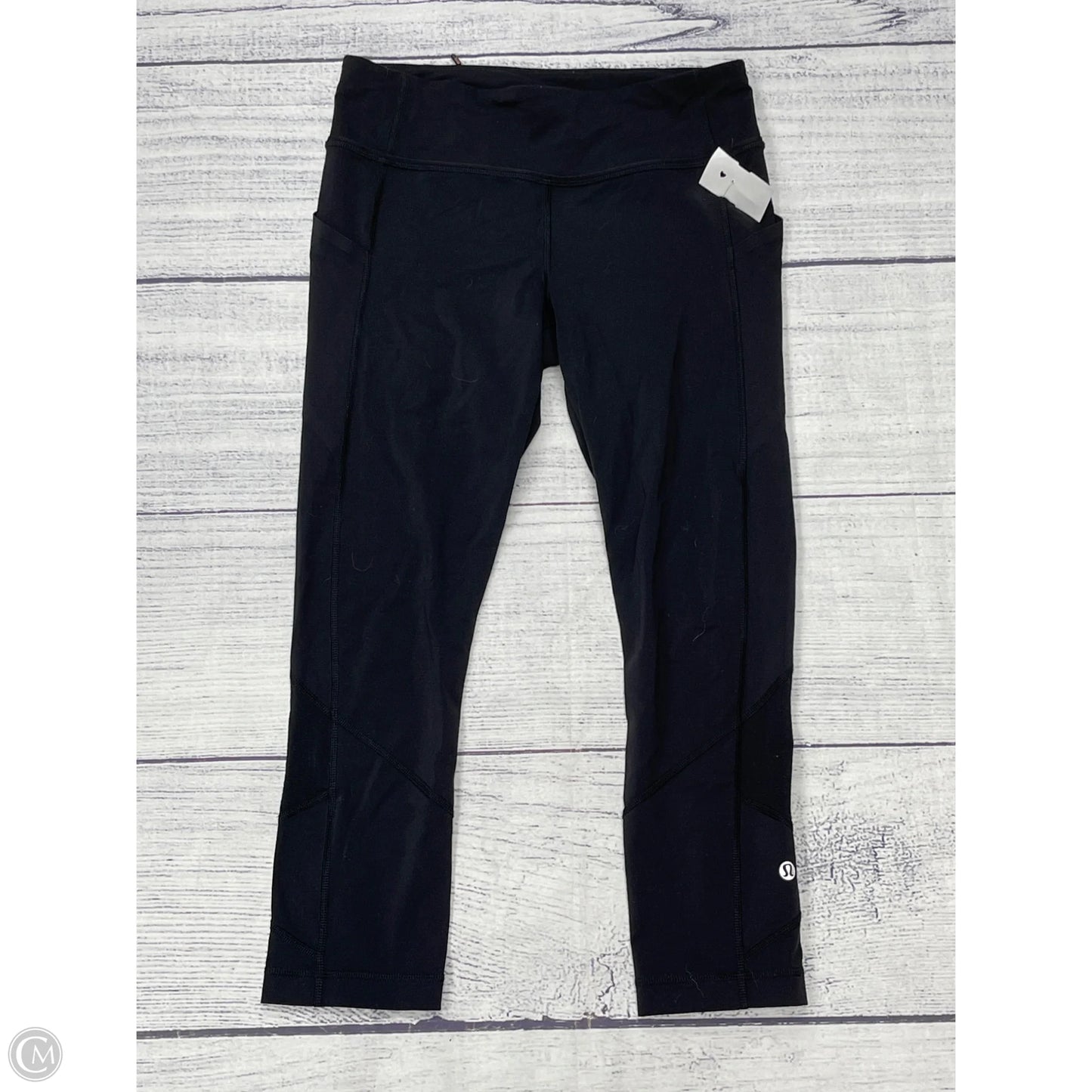 Athletic Capris By Lululemon In Black, Size: 6