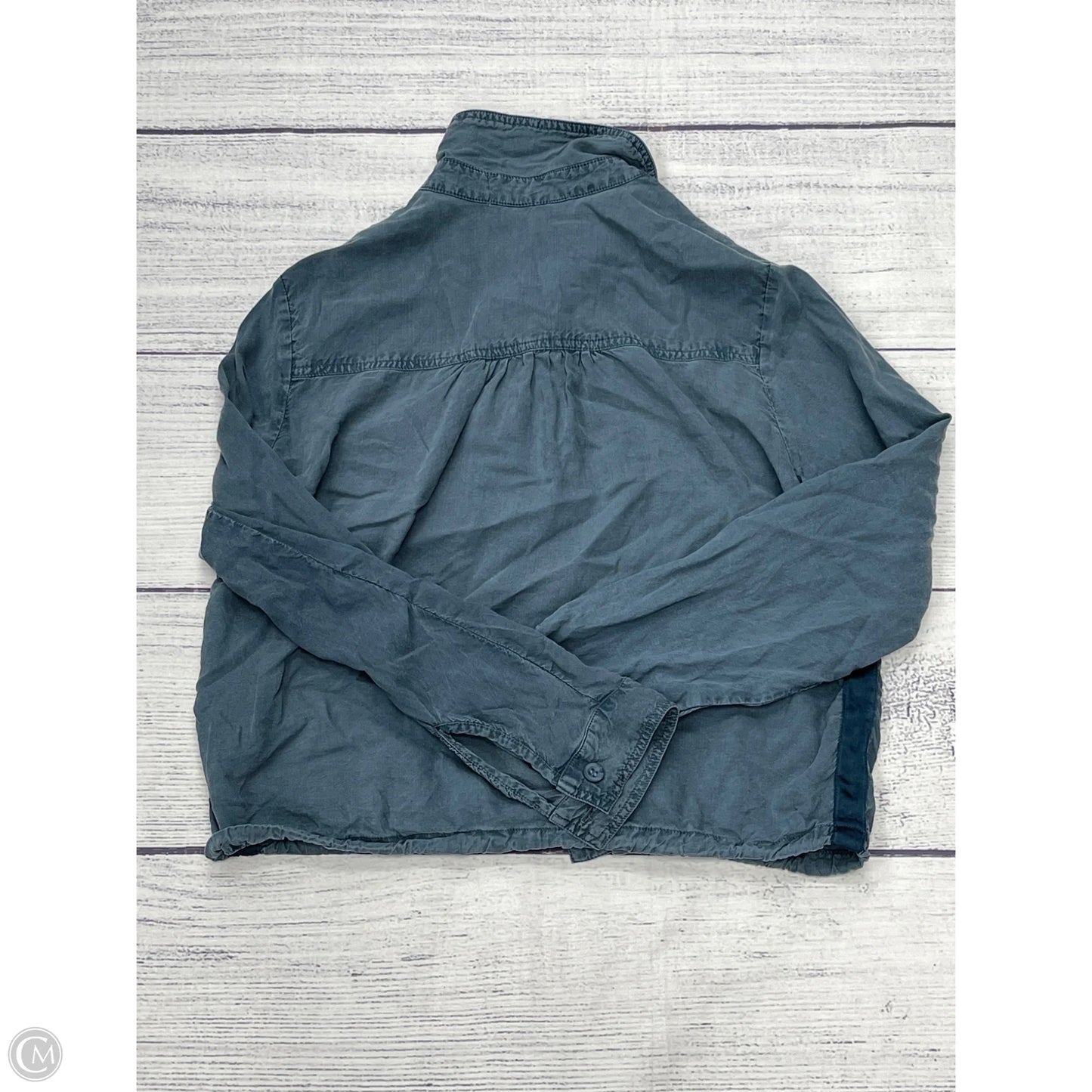 Top Long Sleeve By Cloth And Stone In Blue, Size: M