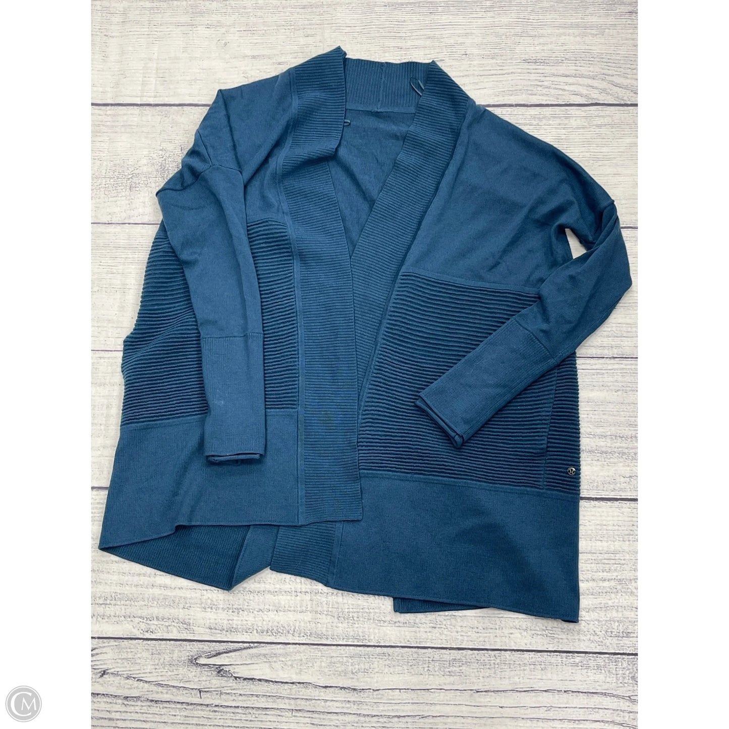Sweater Cardigan By Lululemon In Blue, Size: M