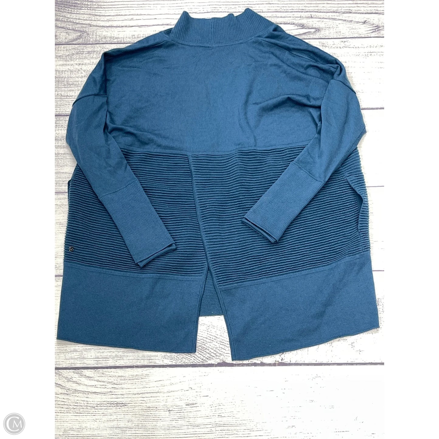 Sweater Cardigan By Lululemon In Blue, Size: M