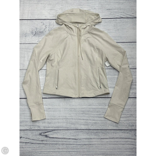 Athletic Jacket By Athleta In Cream, Size: L
